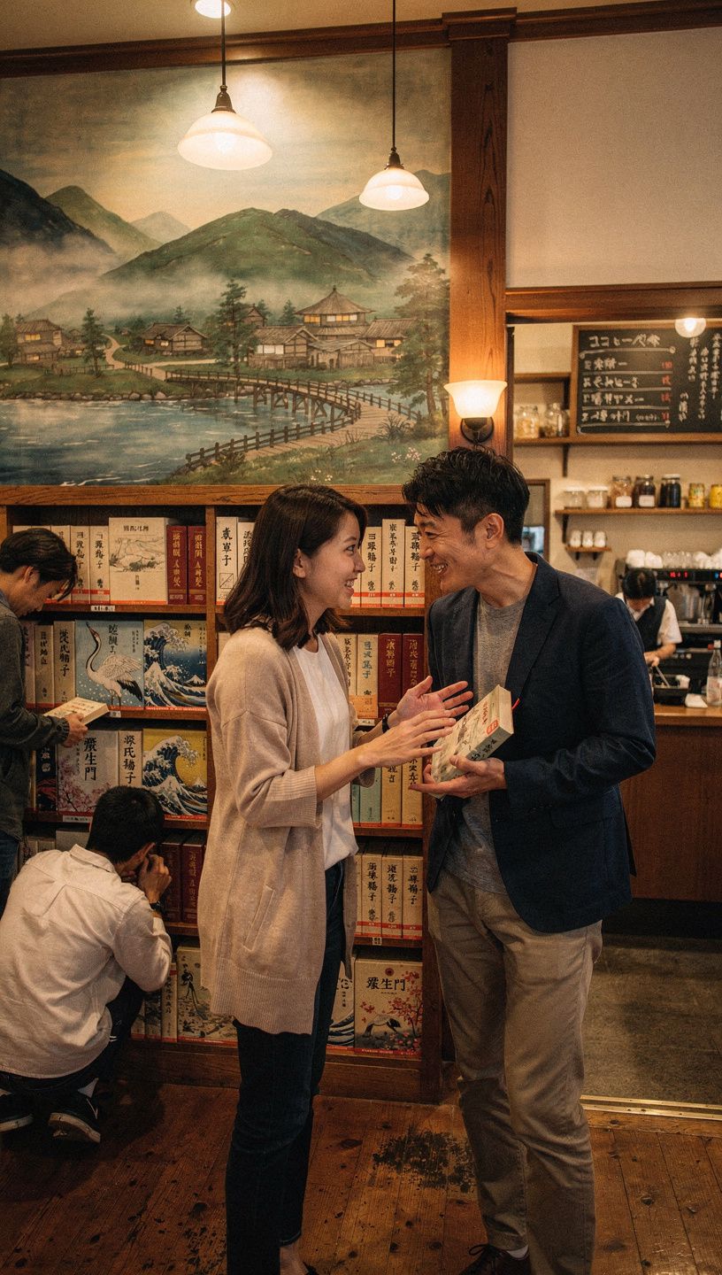 地域の書店の新刊コーナーの写真